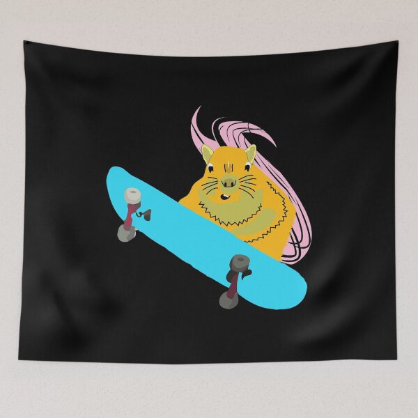 Item preview, Naughty Squirrel 900 Skateboarding Canvas Print designed and sold by alexanderneni.