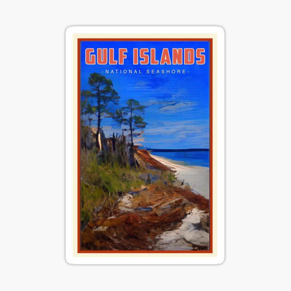 Item preview, Florida Travel National Seashore Gluf Islands designed and sold by CattlettArt.