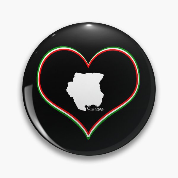 Item preview, Black Heart Suriname Map designed and sold by Astralia.