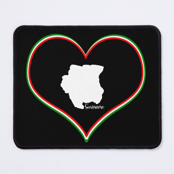 Item preview, Black Heart Suriname Map designed and sold by Astralia.