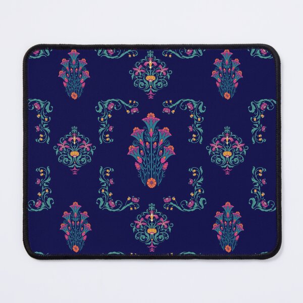 Item preview, Mughal Art Floral Motifs Print - The Mughal Empire Pattern designed and sold by AppareIIndustry.