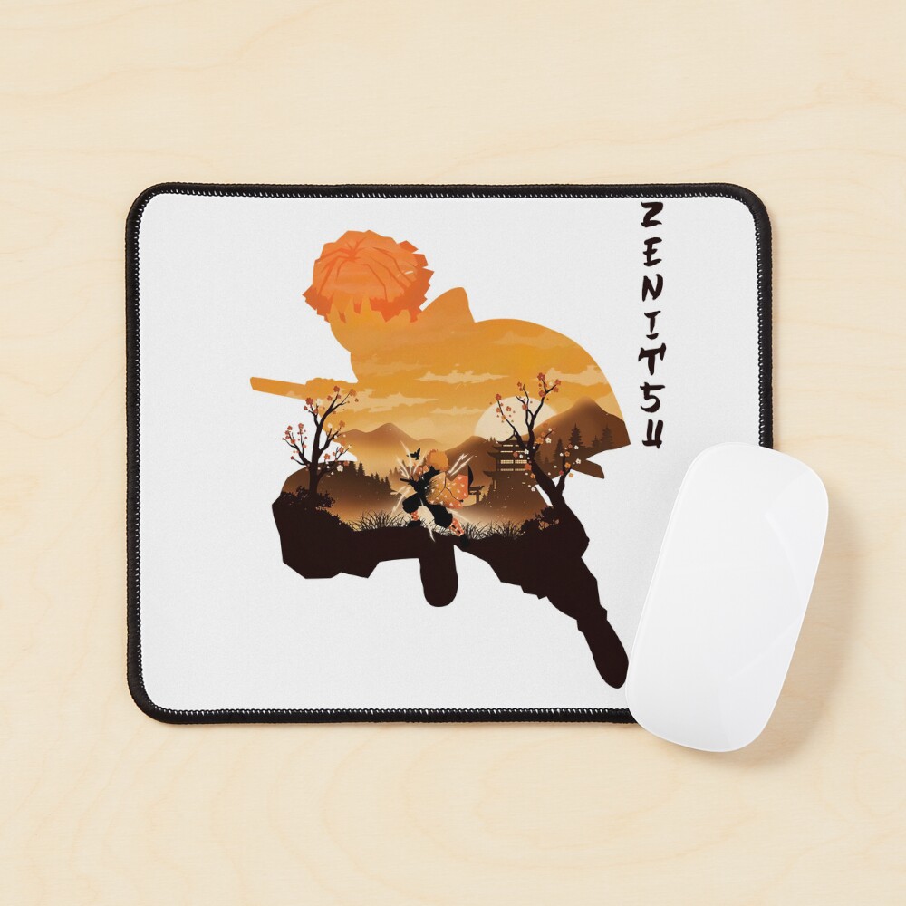 "Zenitsu Agatsuma Yellow Illustration Demon Slayer Kimetsu No Yaiba