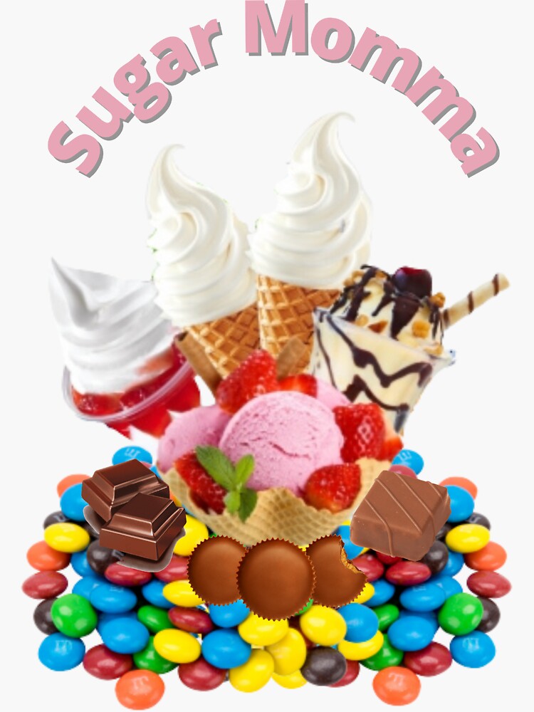 "Sugar Momma" Sticker by Toadlyart Redbubble