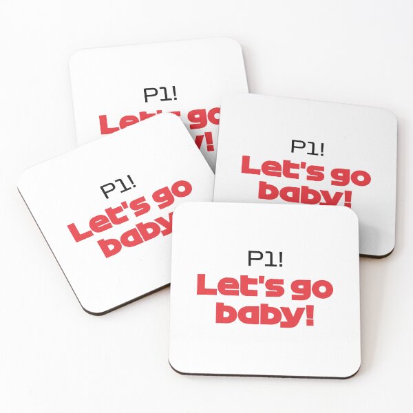 Item preview, P1! Let's Go Baby! - LEC. Best Team Radio Bahrain GP 2022 (Black and Red) designed and sold by FilipeFerreira.