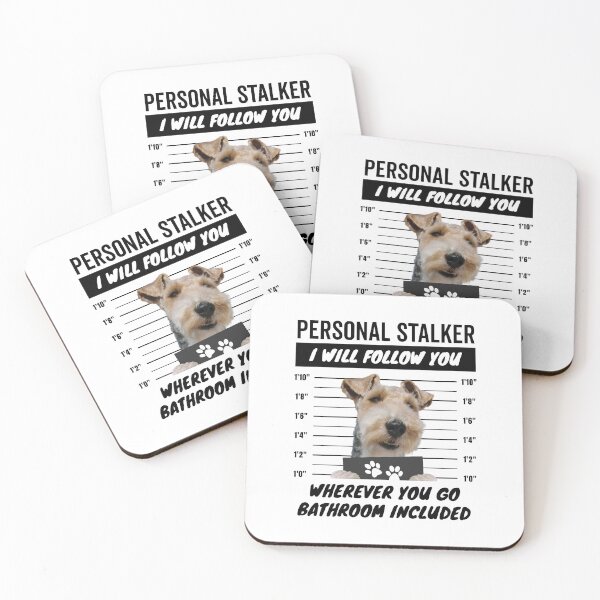 Item preview, Personal Stalker Dog – Wire Fox Terrier designed and sold by More Cute Dogs.