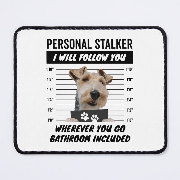 Item preview, Personal Stalker Dog – Wire Fox Terrier designed and sold by More Cute Dogs.