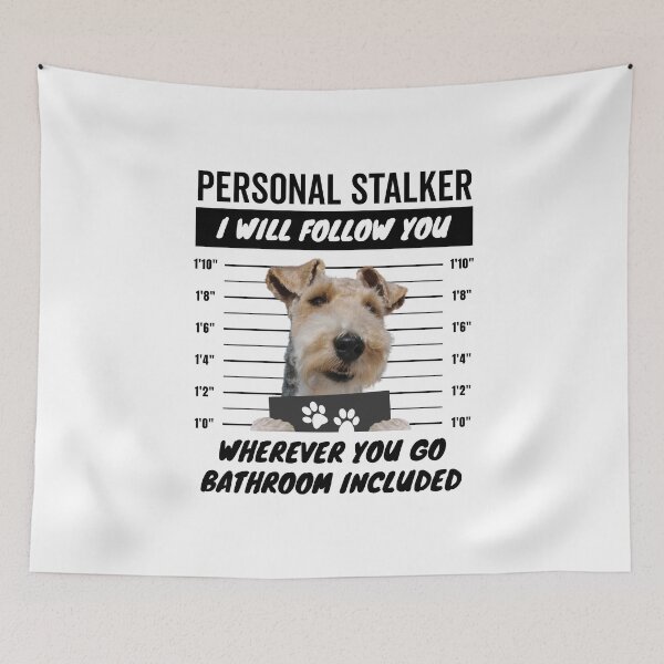 Item preview, Personal Stalker Dog – Wire Fox Terrier designed and sold by More Cute Dogs.