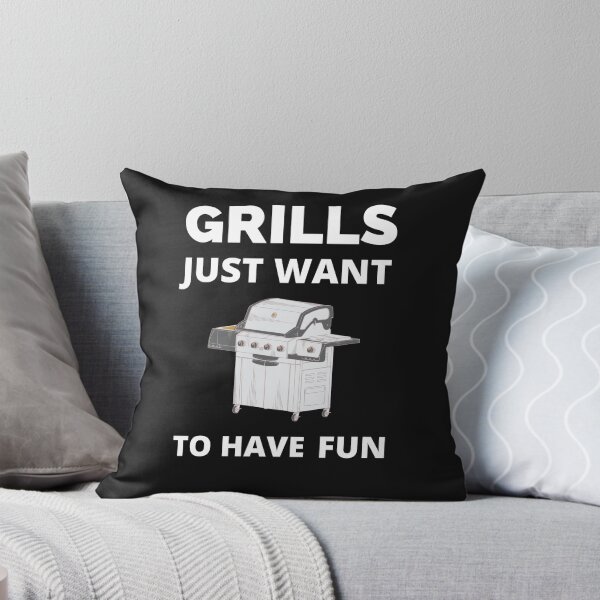 Item preview, Grills Just Want To Have Fun. Funny Fathers Day BBQ designed and sold by Nivekber.