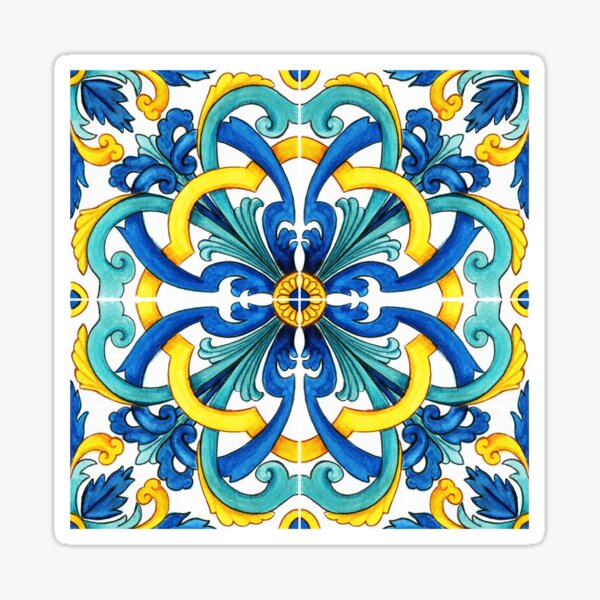 Vista previa del artículo con la obra «Azulejos Mosaicos Mediterráneos / Azulejos», diseñado y vendido por Neogaia Creations.