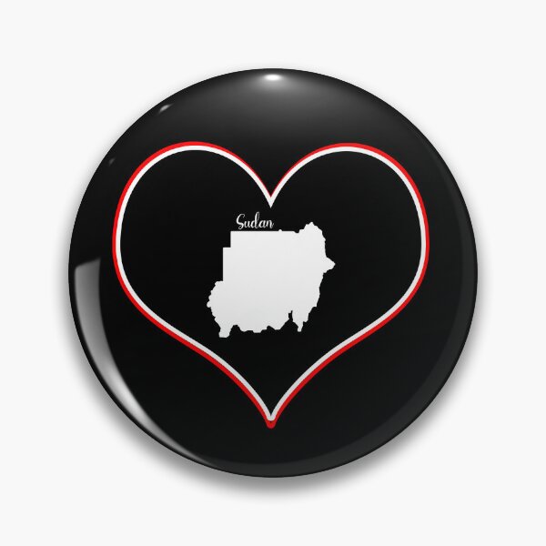Item preview, black heart map sudan designed and sold by Astralia.