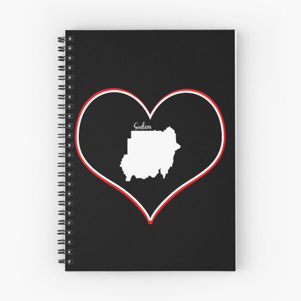 Item preview, black heart map sudan designed and sold by Astralia.