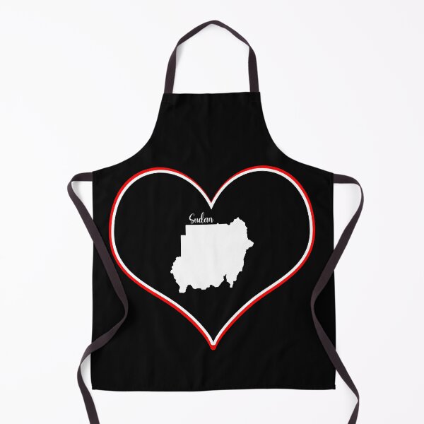 Item preview, black heart map sudan designed and sold by Astralia.