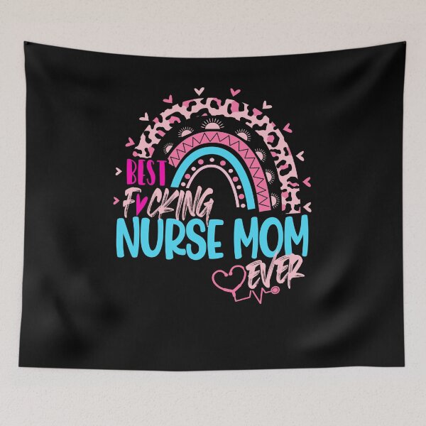 Artikelvorschau, Beste Krankenschwester-Mutter aller Zeiten Muttertags-Krankenschwester-Tag-Leopard-Regenbogen entworfen und verkauft von EasyPrintGift.