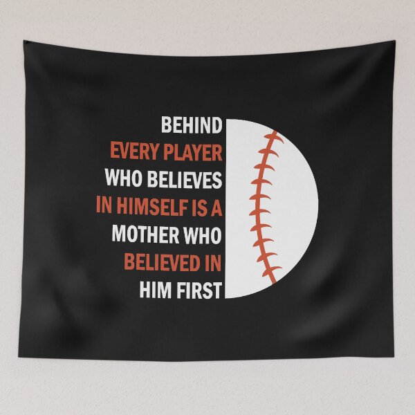 Item preview, Behind Every Player Is A Mother Baseball designed and sold by AveEdward.
