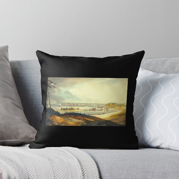 Item preview, New York from the Heights near Brooklyn  Brooklyn Street Art   Brooklyn Abstract Art Canvas Print designed and sold by alexanderneni.