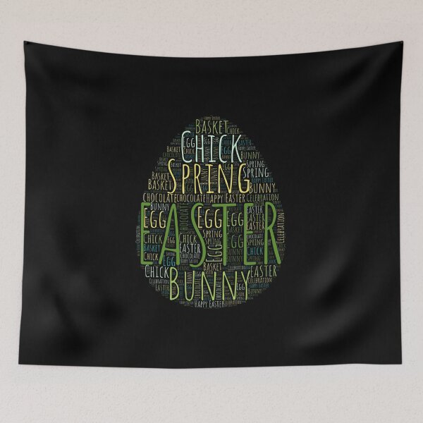 Item preview, Cute Easter Egg Shaped Word Cloud designed and sold by JanesCreations.