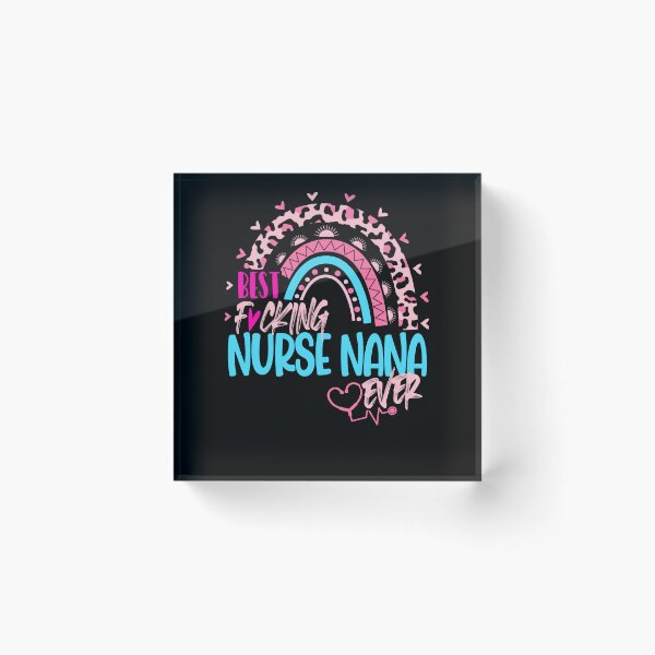 Artikelvorschau, Beste Krankenschwester Nana aller Zeiten Muttertag Krankenschwestern Tag Leopard Rainbow entworfen und verkauft von EasyPrintGift.