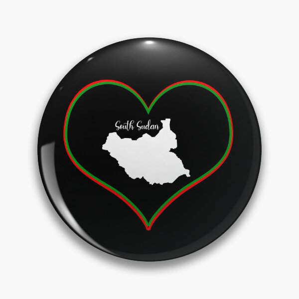 Item preview, Black heart map South Sudan designed and sold by Astralia.
