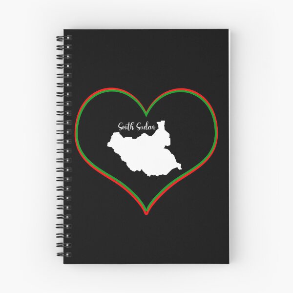 Item preview, Black heart map South Sudan designed and sold by Astralia.