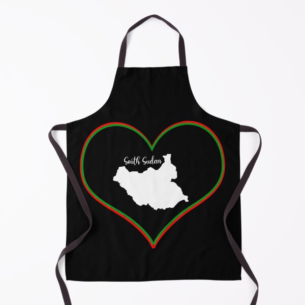Item preview, Black heart map South Sudan designed and sold by Astralia.