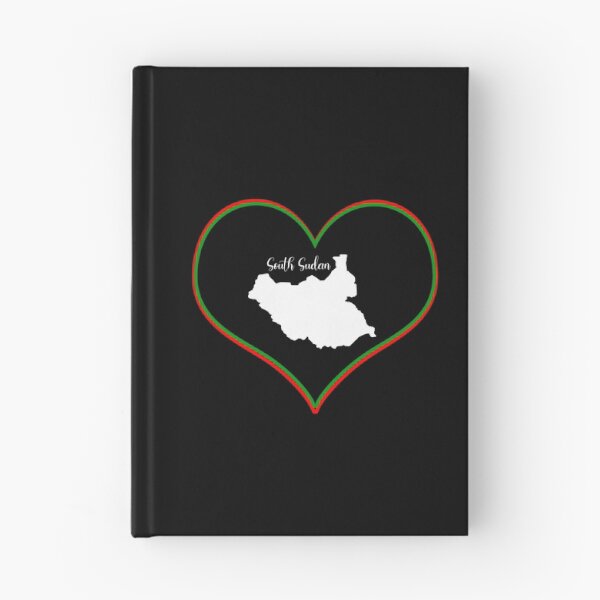 Item preview, Black heart map South Sudan designed and sold by Astralia.