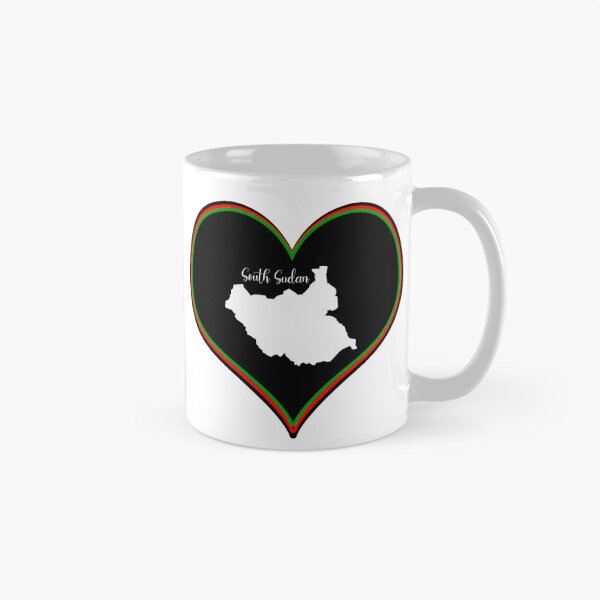 Item preview, Black heart map South Sudan designed and sold by Astralia.