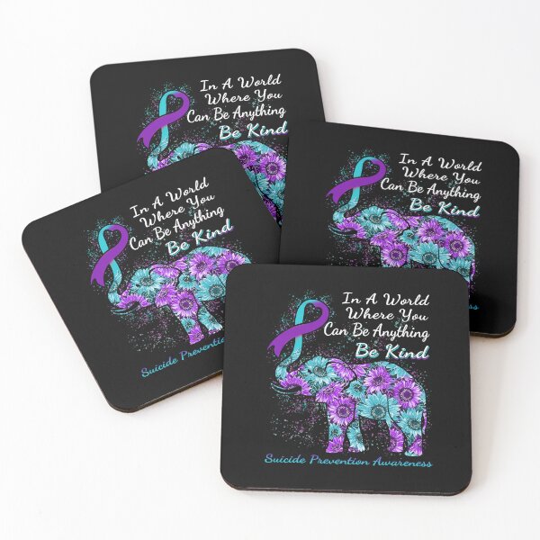 Item preview, Suicide Prevention Awareness Sunflower Elephant Be Kind designed and sold by SkylerKason.