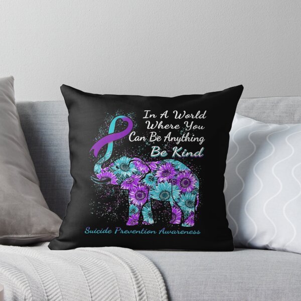 Item preview, Suicide Prevention Awareness Sunflower Elephant Be Kind designed and sold by SkylerKason.