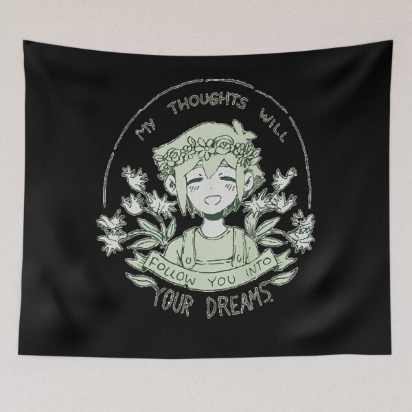 Item preview, omori my thoughts will follow you into your dreams basil designed and sold by sanderatavia.