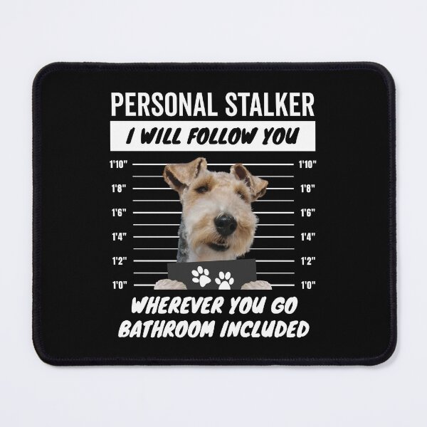 Item preview, Personal Stalker Dog – Wire Fox Terrier designed and sold by More Cute Dogs.