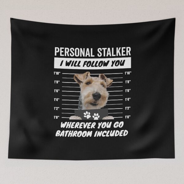 Item preview, Personal Stalker Dog – Wire Fox Terrier designed and sold by More Cute Dogs.