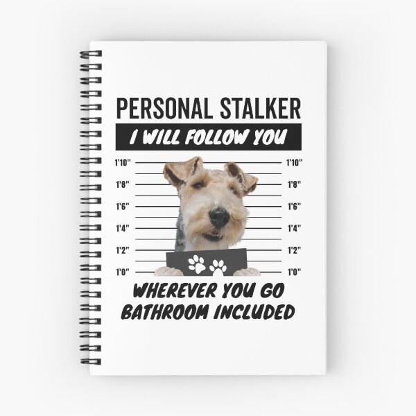 Item preview, Personal Stalker Dog – Wire Fox Terrier designed and sold by More Cute Dogs.