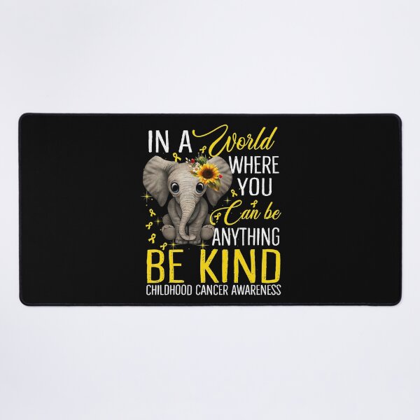Item preview, Sunflower Elephant Be Kind Childhood Cancer Awareness designed and sold by SkylerKason.