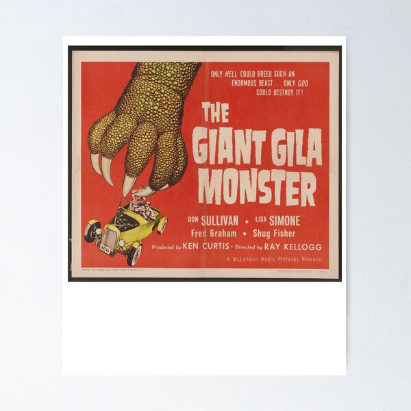 Item preview, The Giant Gila Monster Classic Horror Movie Poster  designed and sold by everfreshtees.