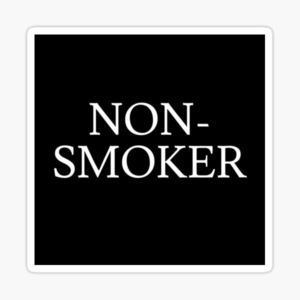 Non-Smoker Sticker