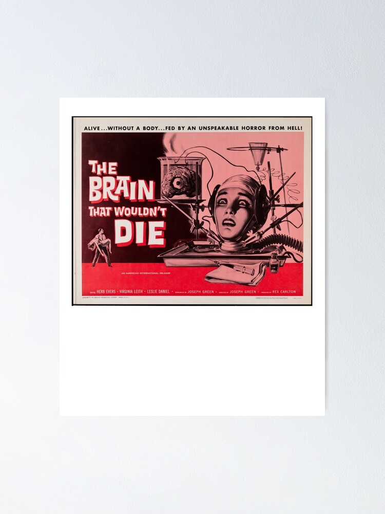 The Brain That Wouldn't Die Classic Horror Film Movie Poster | Poster