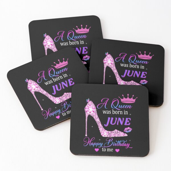 Item preview, A Queen Was Born In June Happy Birthday Ladies designed and sold by R&BApparel.