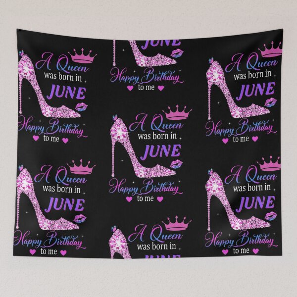 Item preview, A Queen Was Born In June Happy Birthday Ladies designed and sold by R&BApparel.