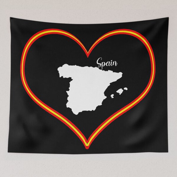 Item preview, Black heart map Spain designed and sold by Astralia.