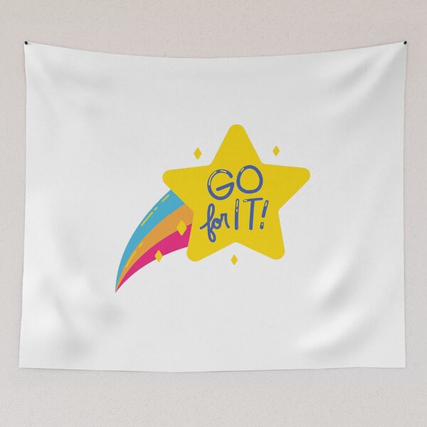 Item preview, Go For It | Star & Rainbow designed and sold by Nilima Bano ⭐⭐⭐⭐.