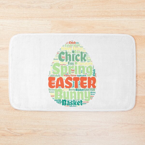Item preview,  Colorful Easter Egg Shaped Word Cloud designed and sold by JanesCreations.