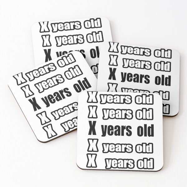 Item preview, X Years Old  designed and sold by The Happiness Market .
