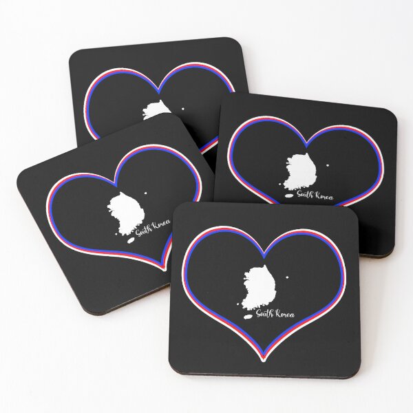 Item preview, Black heart map South Korea designed and sold by Astralia.
