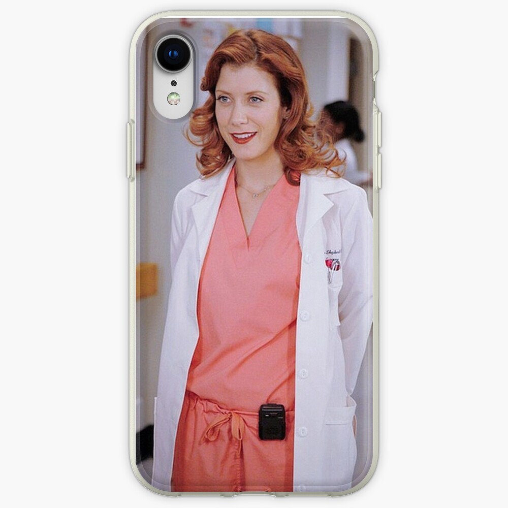 "Addison Montgomery Salmon Scrubs" iPhone Case & Cover by catkoebsch Redbubble