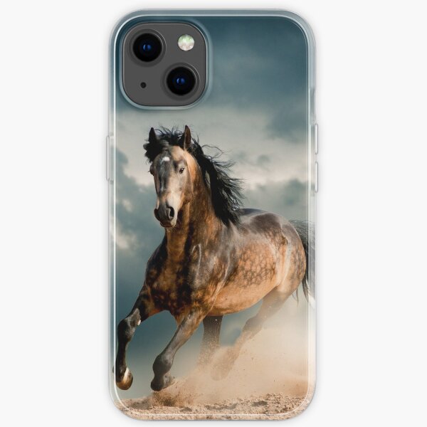 Funda de móvil caballo para iPhone de Apple silicona caballos naturaleza jinete Horse unicornio Pony 