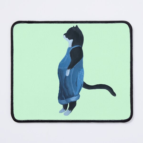 Item preview, Cat in Overalls designed and sold by lilyisaplantt.