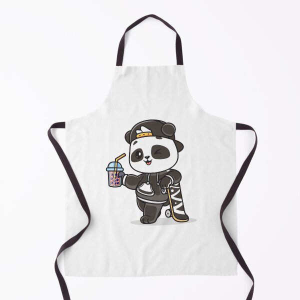 Item preview, Cute panda drink milk tea designed and sold by ZafranOnline.