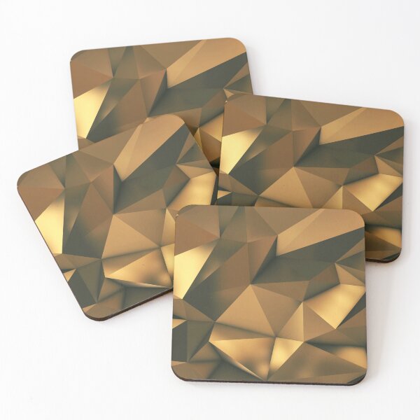 Item preview, Abstract gold triangles designed and sold by cutecrazytshirt.