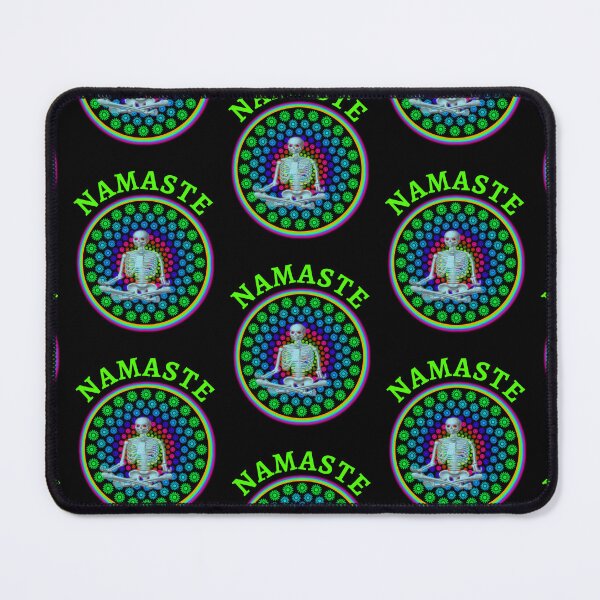 Item preview, Colorful Pop Art Meditating Skeleton  designed and sold by WoodburyLake.
