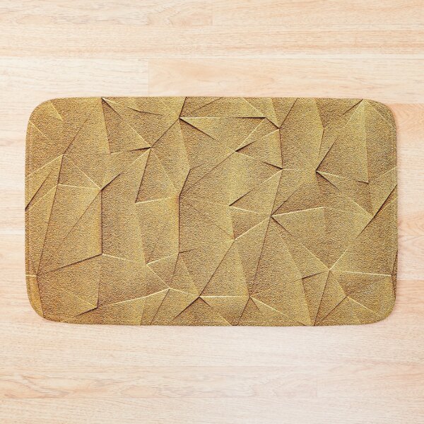 Item preview, Abstract gold geometric triangles pattern designed and sold by cutecrazytshirt.